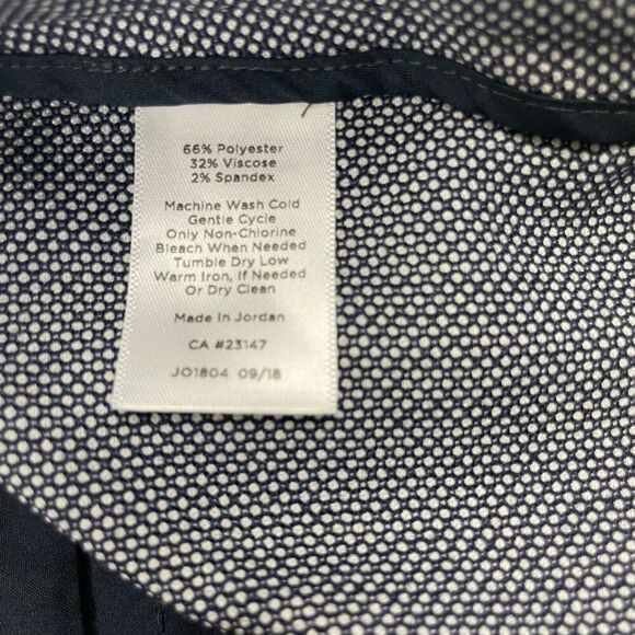 Talbots Blue Bi-Stretch High-Waist Straight Pant Tweed Sz 6 Poly Viscose Spandex - Picture 4 of 7